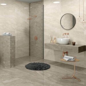 Kashmir Hueso Pulido:Leviglass Marble Effect Tiles 300x600