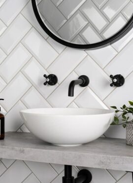 Metro White Tile 100x200 Gloss