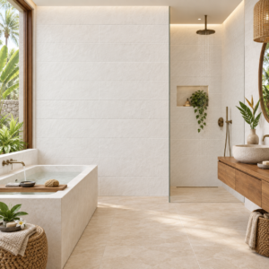 Porcelanosa Baltimore White 33.3×100 cm