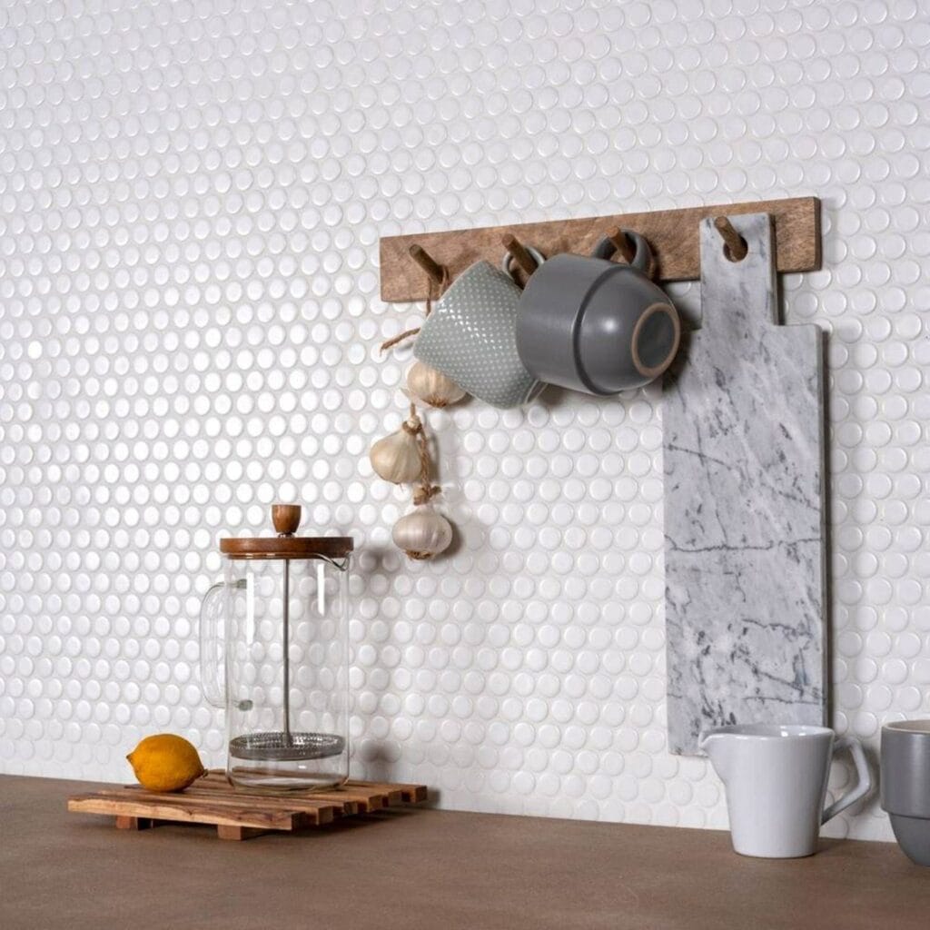 Pixel Circular White Matt 19mm