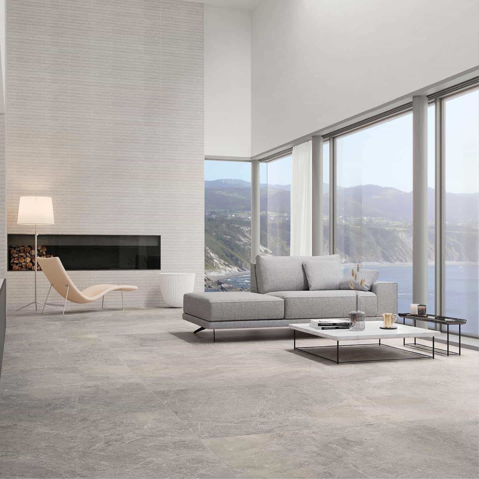 Spiga Noir Caliza 45X120