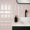 metrop pink gloss 200x100mm