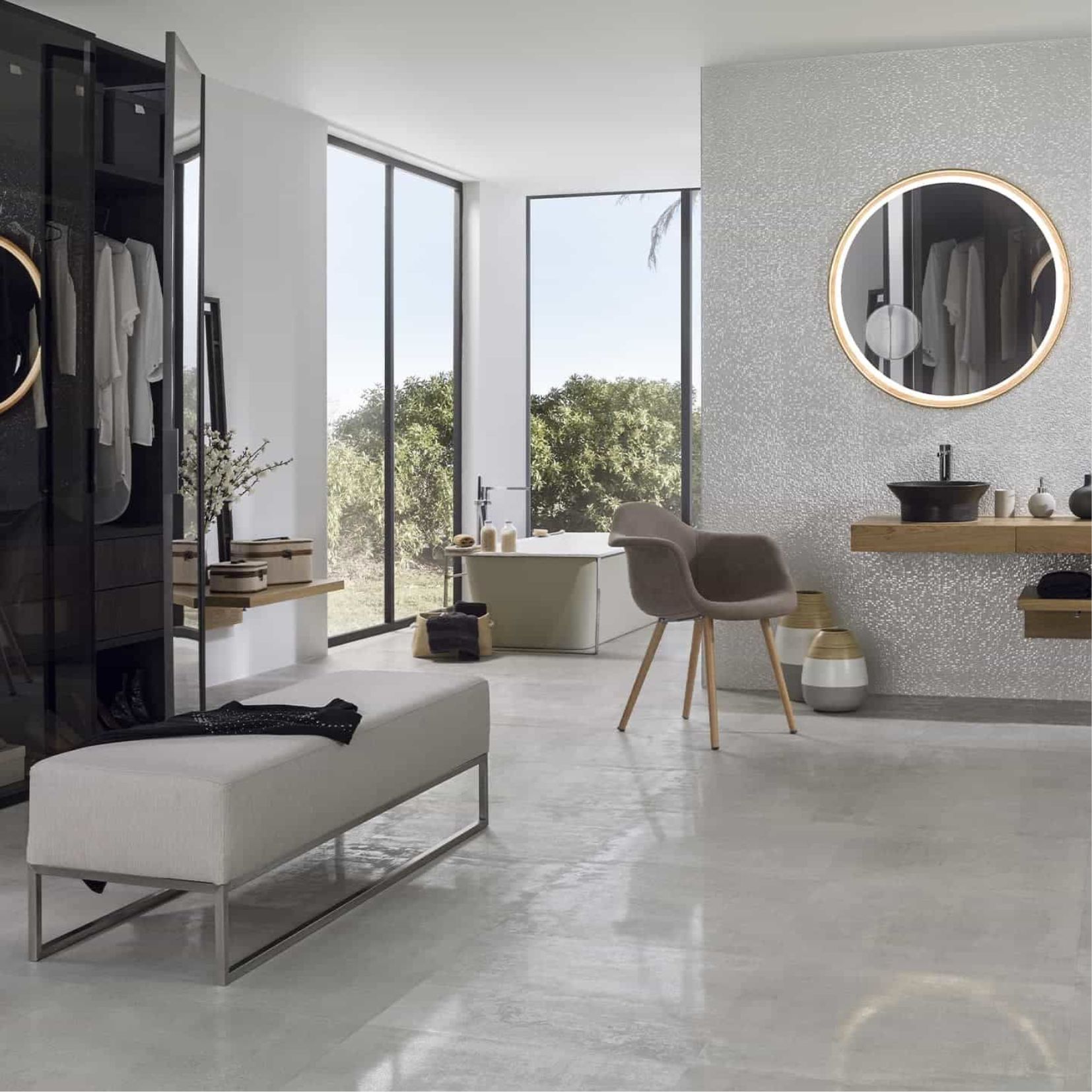 Porcelanosa Metropolitan Silver 59.6 x 59.6cm