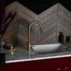 Ancona Chevron Chocolate tiles