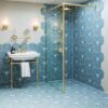 Hexburst Sea Blue Matt 232x267mm