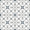 Brighton Matt Grey Patterned Floor Tiles 45x45