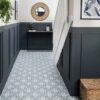 Patterned Tulip Marine