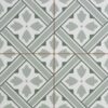 Patterned Tulip Sage Green Ceramic Tile
