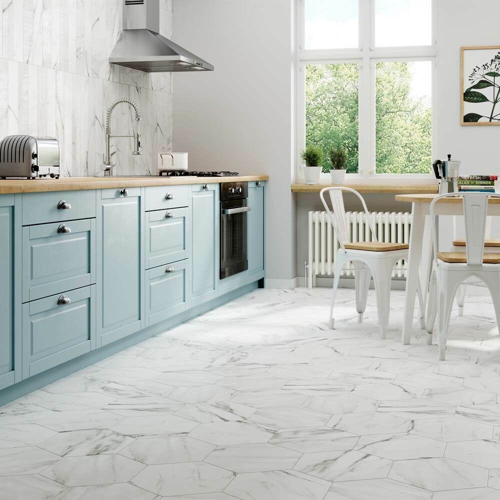 Venato- Hexagon Kitchen Floor Tiles