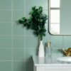 Alga Green Flat Matt Square 150x150