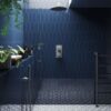 Cast Dark Blue Glazed Ceramic Wall Tile 100 x 300mm