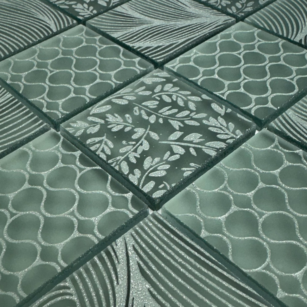 Eden-Green glass mosaic