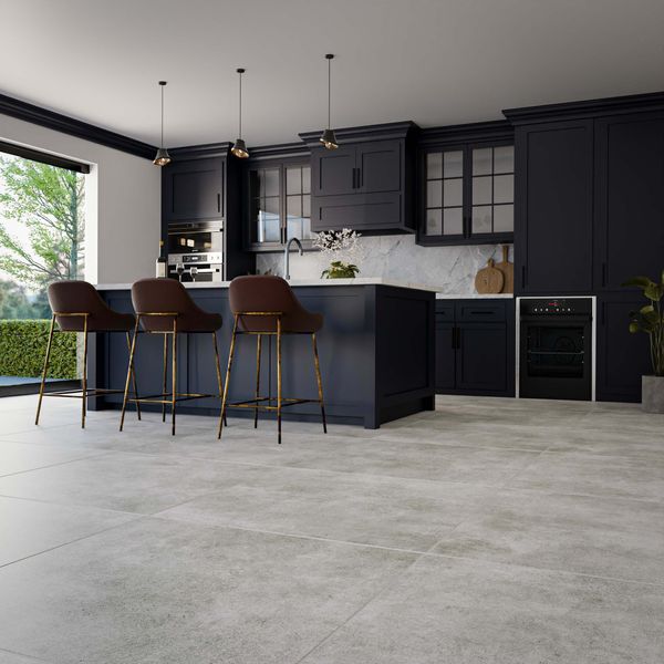 Vita Stone Effect Grey 90x90cm - Kitchen Floor Tile