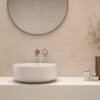 Artan Cream Decor Matt Stone Effect Wall Tiles 550x330x8.8mm