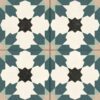 Bouquet Blue Matt Patterned