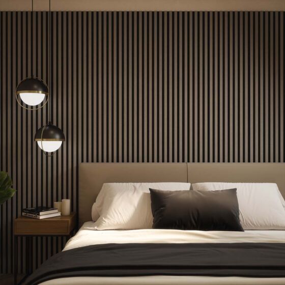 Misty Grey Acoustic Wall Panel 2400x608