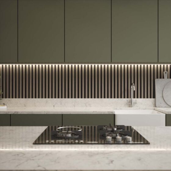 Smoked Grey Acoustic Wall Panel 2400x608