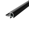 Aqua Wall Panel Outer Corner Trim Black Aluminium 2400x20x6mm