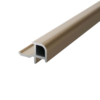 Aqua Wall Panel Outer Corner Trim Brushed Brass Aluminium 2400x20x6mm