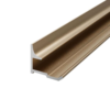 Aqua Wall Panel Inner Corner Trim Brushed Brass Aluminium 2400x19x6mm