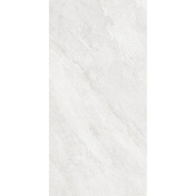 White Stone Effect Matt Porcelain Wall and Floor Tile