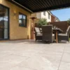 Amalfi Cream Stone Effect Matt Porcelain Outdoor Slab Tile