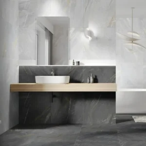 Granby Dark Grey Matt Stone Effect Wall And Floor Tiles 597x597