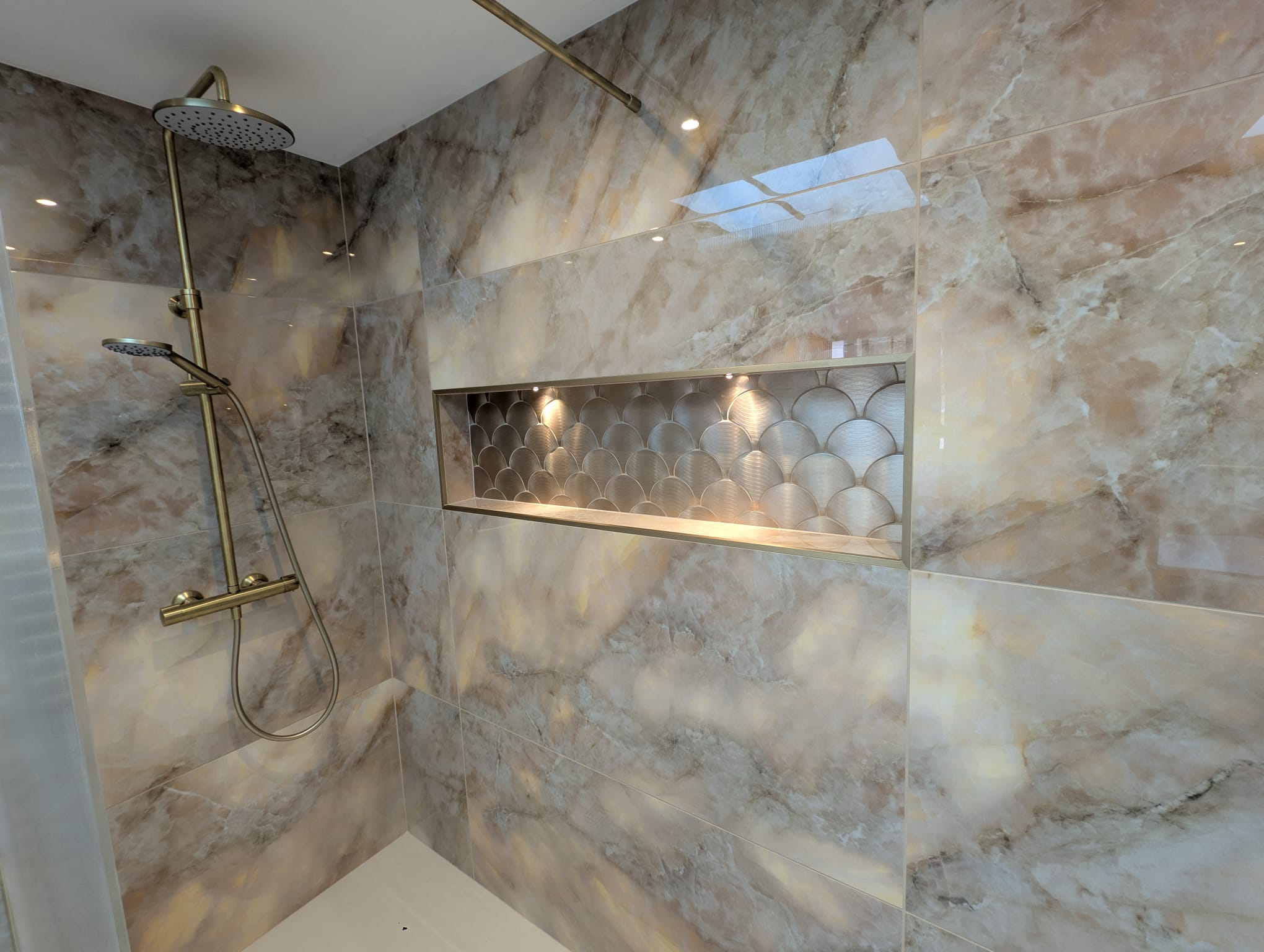 Tiles fitted by the Stoke Tiles team