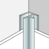 Dumawall+ Aluminium Corner Profile Black