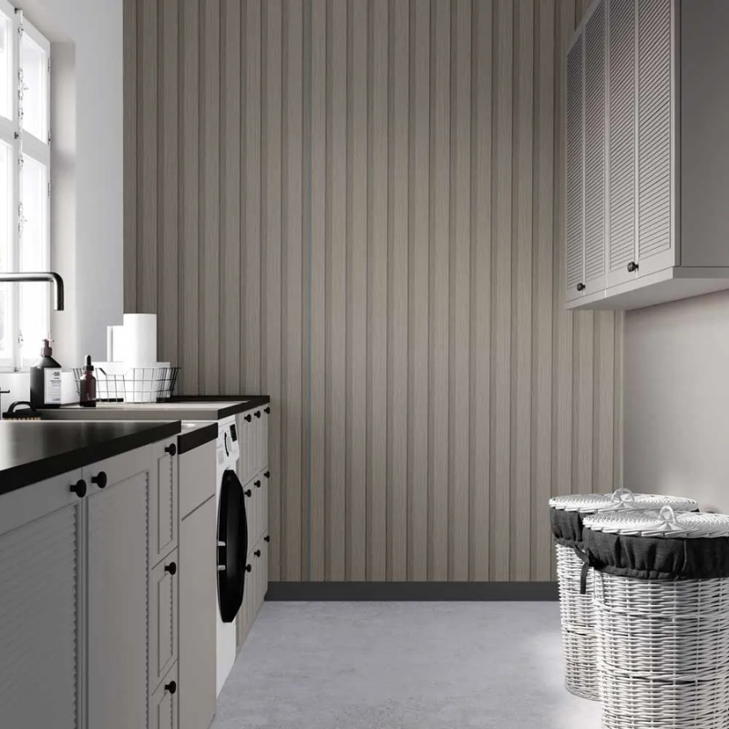Thermo-Slat Ash Grey PVC Slat Panel