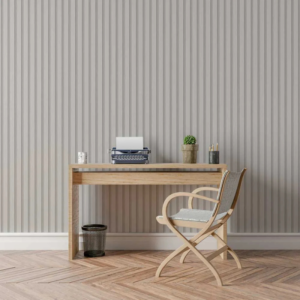MB Thermo-Slat Charcoal White PVC Slat Panel
