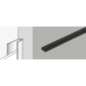 Dumawall Panel Trims 1-Part Finishing Profile Black