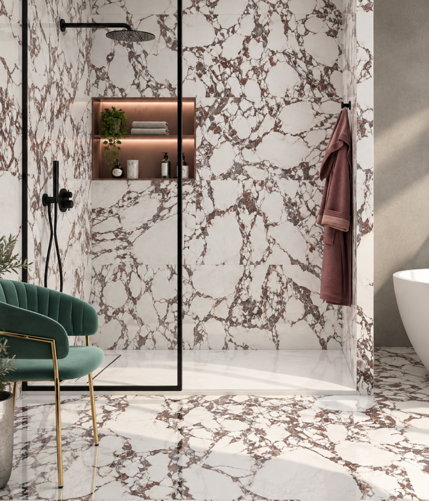 Lux Viola_Marble Effect Tiles