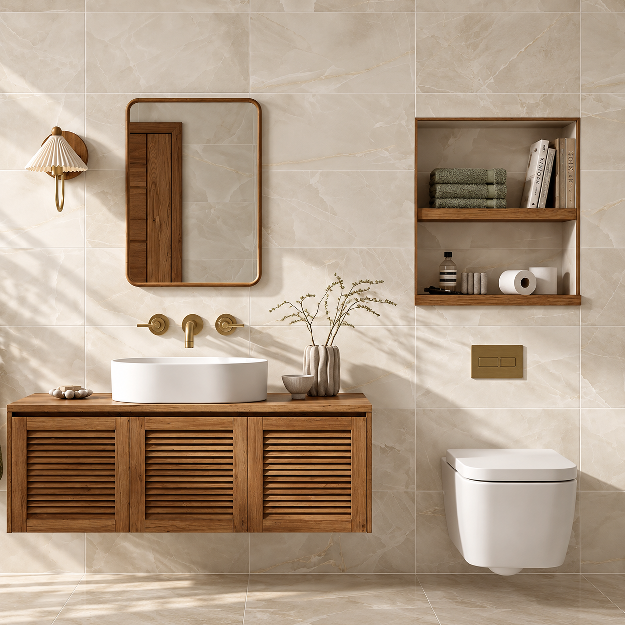 Hampton Beige Matt Ceramic Wall 300x600mm