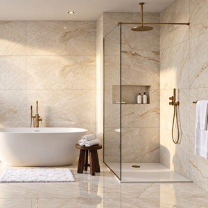 Taj Mahal Polished Porcelain Wall & Floor Tile 600x1200x9mm