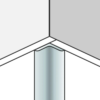 Dumawall 5 mm Trims - Aluminium Inside Corner Profile